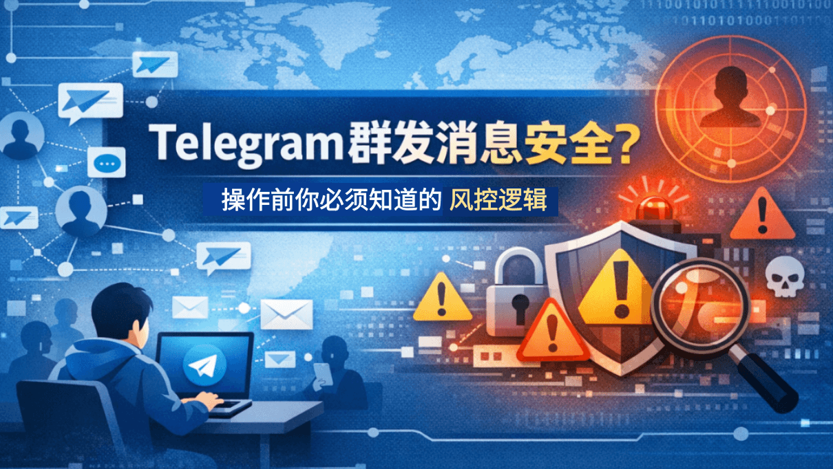Telegram 群发消息安全吗?2026年必须了解的风控逻辑与安全替代方案